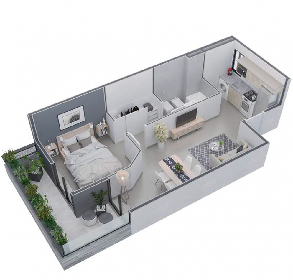 Nueva Cordoba dptos de 1 y 2 dorm c/financiacion MAPA 05