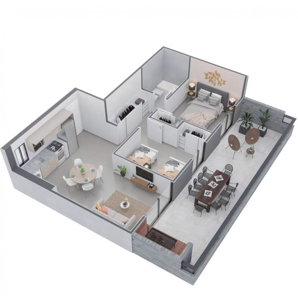 Nueva Cordoba dptos de 1 y 2 dorm c/financiacion MAPA 05